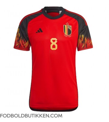 Belgien Youri Tielemans #8 Hjemmebanetrøje VM 2022 Kortærmet